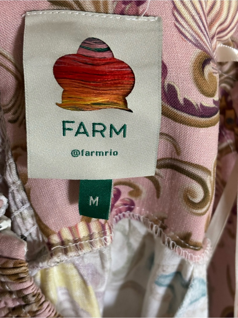 FARM Rio Pink, Yellow & Teal Printed Maxi Dress with pockets - Picture 6 of 6
